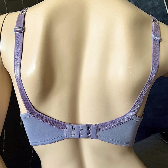 NWT! 🌸 BEAUTIFUL VIOLET LACE UNDERWIRE BRA. 34DD NEVER WORN. - Picture 3 of 4